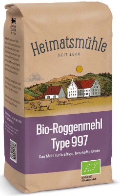 Heimatsmühle Bio-Roggenmehl Type 997