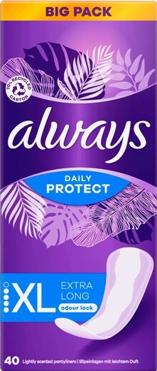 Always Slipeinlagen Daily Protect Extra Long 40 Stück