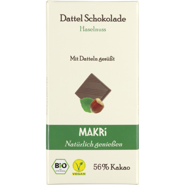 Makri Dattelschokolade Haselnuss