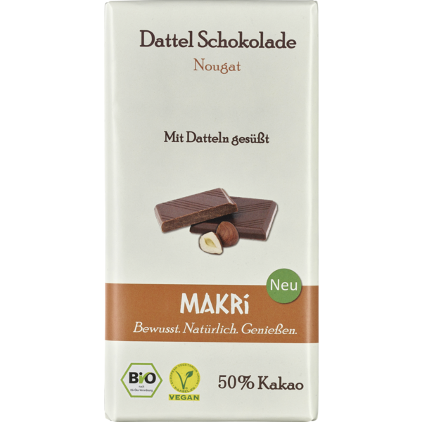 Makri Dattelschokolade Nougat