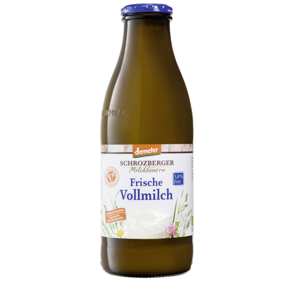 Schrozberger Milchbauern Vollmilch 3,8% 1l Flasche