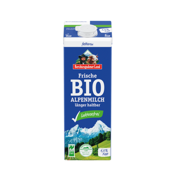 Berchtesgadener frische lactosefreie fettarme Milch 1,5% 1l Tetra Pack