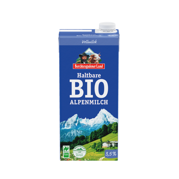 Berchtesgadener Haltbare Vollmilch 3,5% 1l Tetra Pack