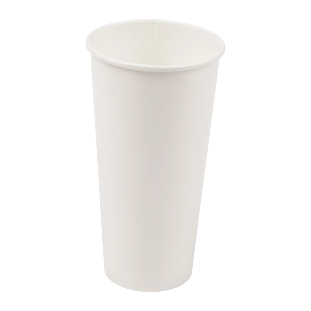 22 oz. White Poly Coated Paper Cold Cups | ACR