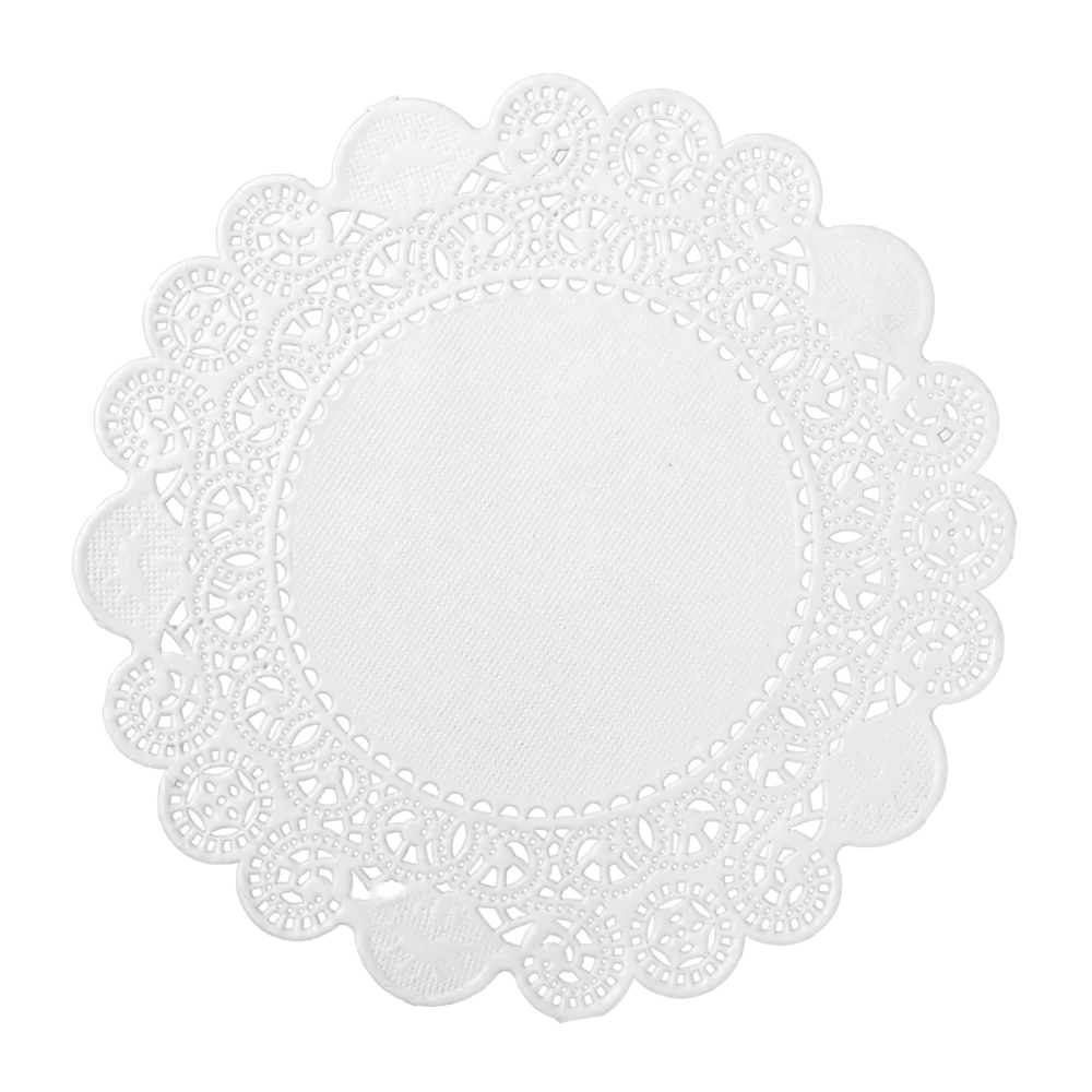Amscan White Round Paper Doilies - 40 Count, 5-Inch Diameter, Party Table Decor