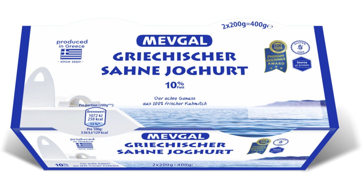 Mevgal Griechischer Sahne Joghurt 10 2erPackung online kaufen