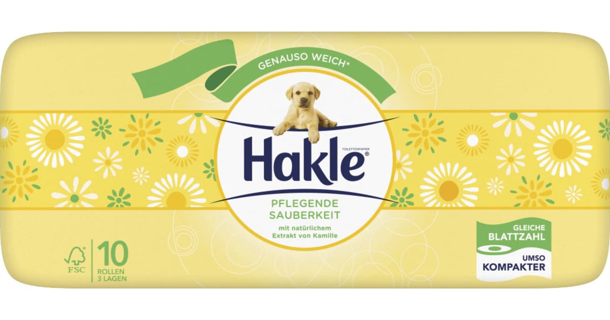 Hakle Toilettenpapier pflegend 10x 140 Blatt 3-lagig online kaufen | MPREIS  Onlineshop