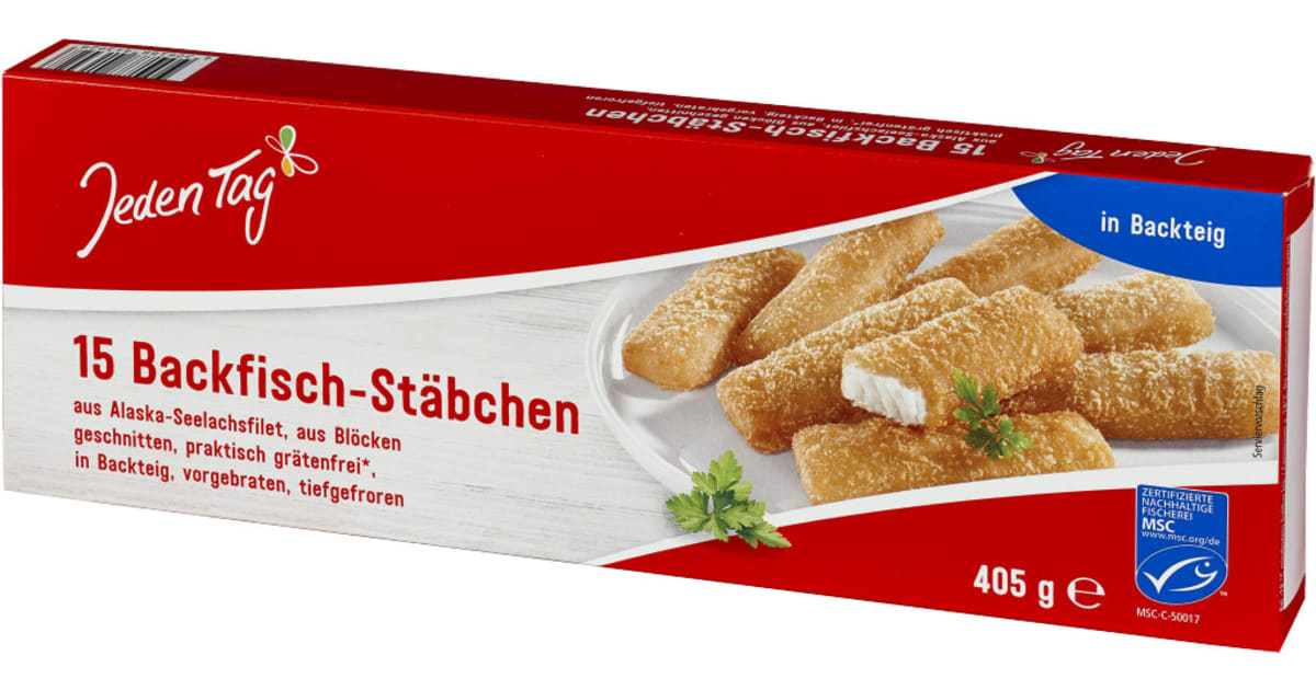 Jeden Tag Backfischstäbchen MSC online kaufen | MPREIS Onlineshop