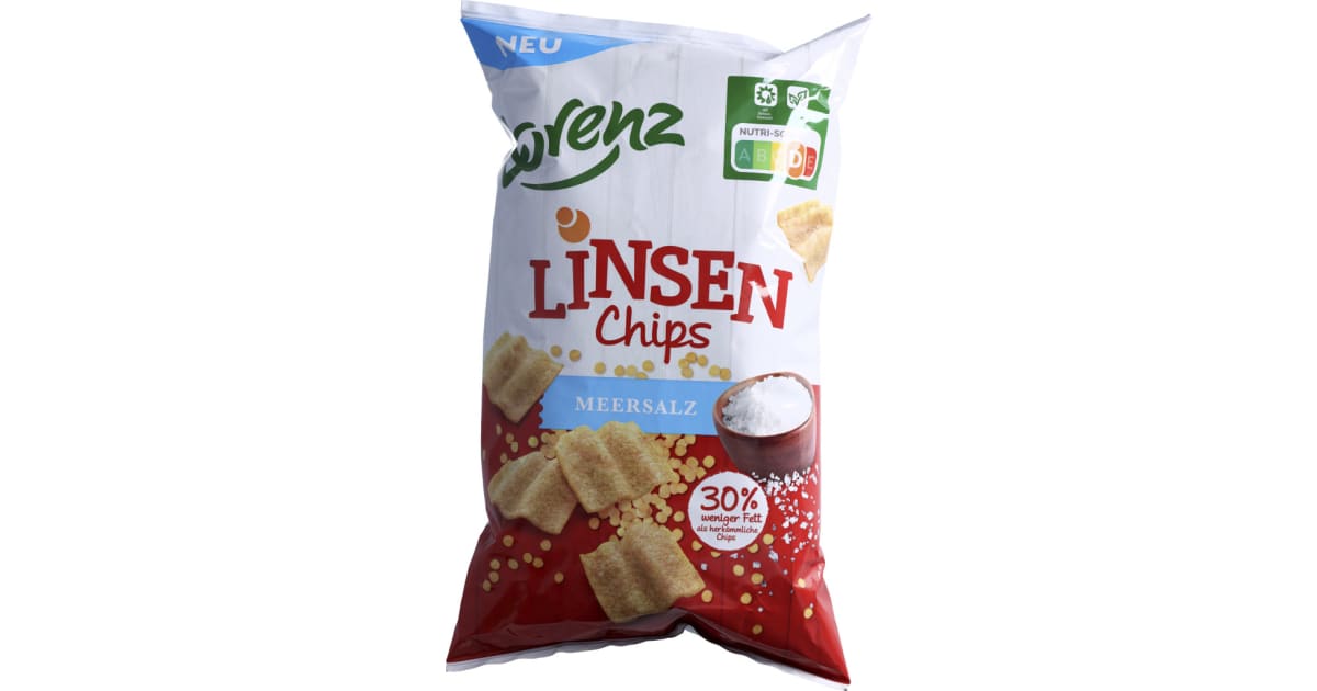  Lorenz Linsen Chips Meersalz, 85g