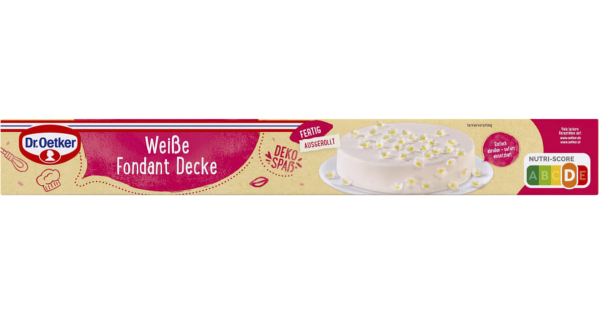 Weiße Fondant Decke online kaufen