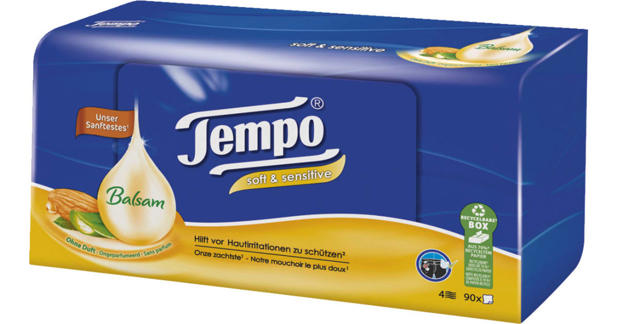 TEMPO Taschentücher Box Soft&Sensitive online kaufen