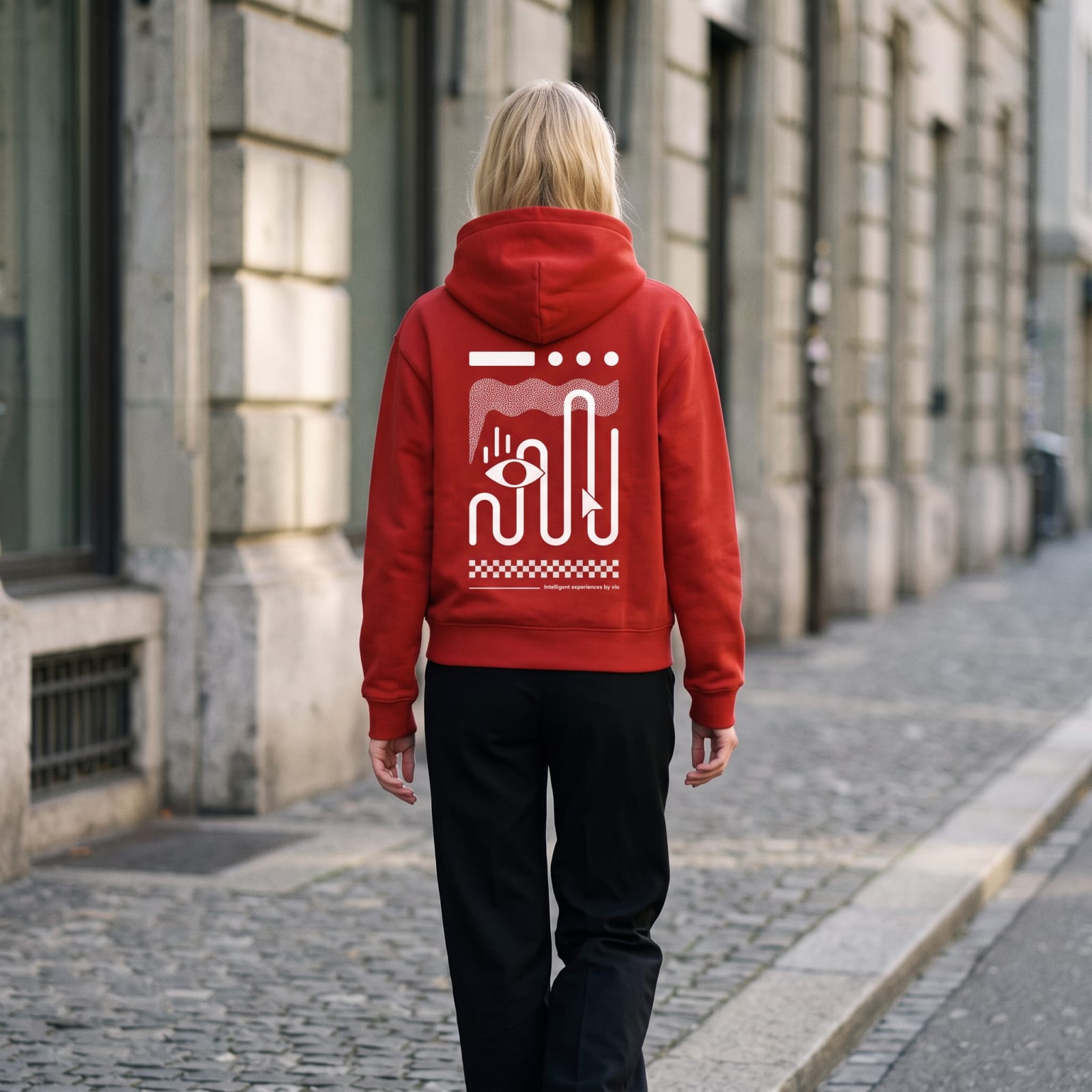 viu Hoodie Intelligent Experiences – Rot