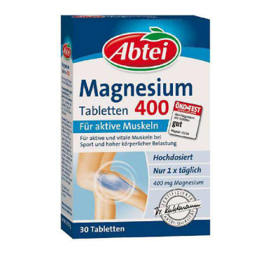 ABTEI Magnesium 400 für aktive Muskeln Tabletten