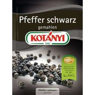 Kotányi Pfeffer schwarz gemahlen 70 gr