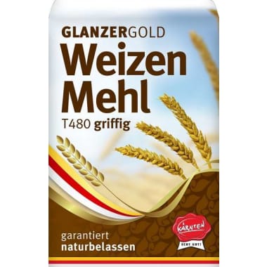 Glanzer Gold Weizenmehl griffig Type 480