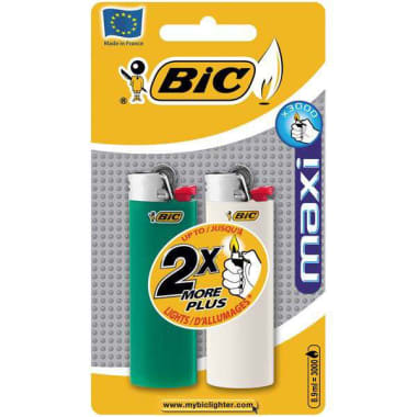 BIC Feuerzeug Maxi 2er-Packung