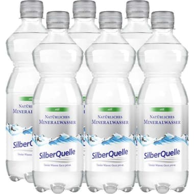 SilberQuelle Mineralwasser still Tray 6x 0,5 Liter