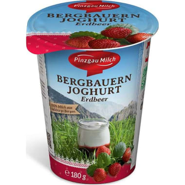 Pinzgau Milch Bergbauern Joghurt Erdbeer