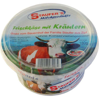 Staufer's Milchprodukte Frischkäse mit Kräuter