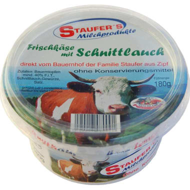 Staufer's Milchprodukte Frischkäse mit Schnittlauch