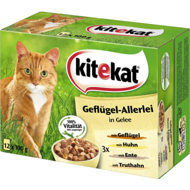 KITEKAT Geflügel Allerlei in Gelee 12x85 gr.