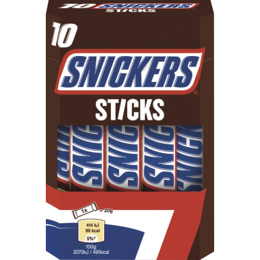 SNICKERS Sticks 10er-Packung