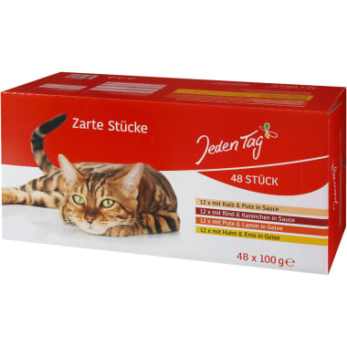 Jeden Tag Zarte Stücke Multipack 48x 100 gr