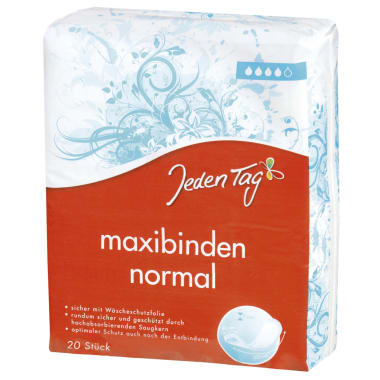 Jeden Tag Maxibinden Normal 20er-Packung