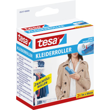 tesa® Kleiderroller Nachfüllungen 2er-Packung