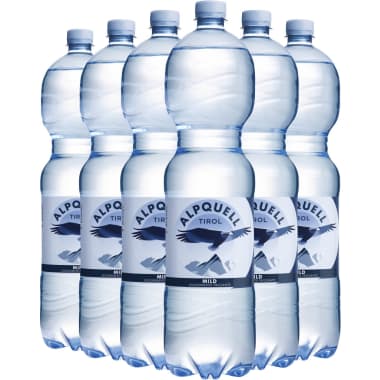 ALPQUELL Mineralwasser mild Tray 6x 1,5 Liter