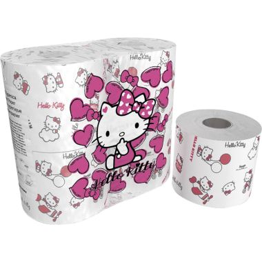 Worldcart Toilettenpapier Hello Kitty 4x 200 Blatt 3-lagig