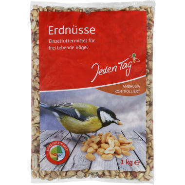 Jeden Tag Erdnüsse Futtermittel Vögel