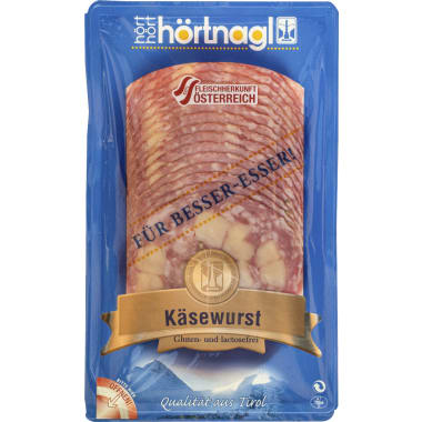 Hörtnagl Käsewurst geschnitten