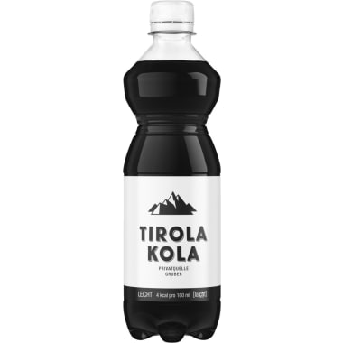 Privatquelle Gruber Tirola Kola leicht Tray 12x 0,5 Liter