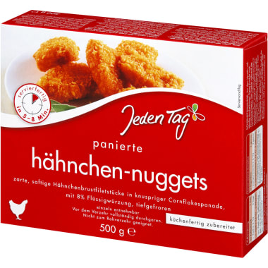 Jeden Tag Hähnchen-Nuggets