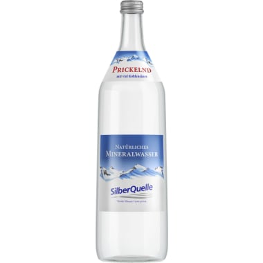 Silberquelle Mineralwasser prickelnd Kiste 6x 1,0 Liter