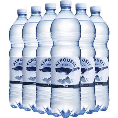 ALPQUELL Mineralwasser mild 6x 1,0 Liter