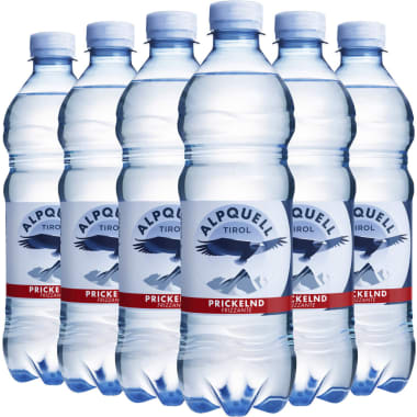 ALPQUELL Mineralwasser prickelnd Tray 6x 0,5 Liter