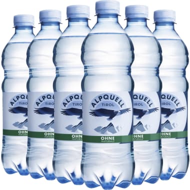 ALPQUELL Mineralwasser ohne Kohlensäure Tray 6x 0,5 Liter