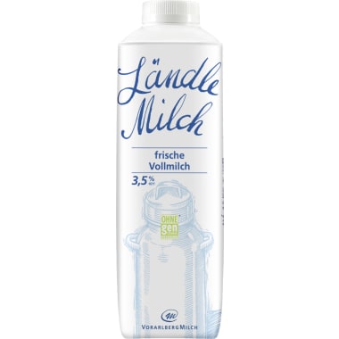 Vorarlberg Milch Ländle frische Vollmilch 3,5% 1,0 Liter