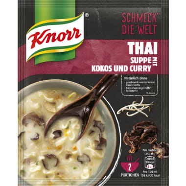 Knorr Schmeck die Welt Thaisuppe mit Kokos & Curry