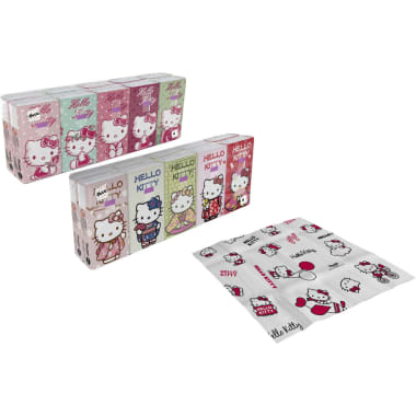 Worldcart Hello Kitty Taschentücher 10x 9 Stück 4-lagig