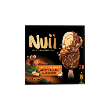 NUII Salted Caramel & Australian Macadamia 3er-Packung