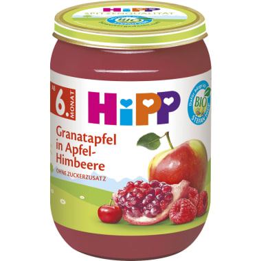 HiPP Bio Granatapfel in Apfel-Himbeere 6. Monat