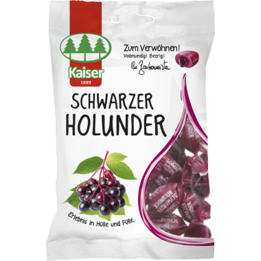 Bonbonmeister Kaiser Fruchtbonbons Schwarzer Holunder