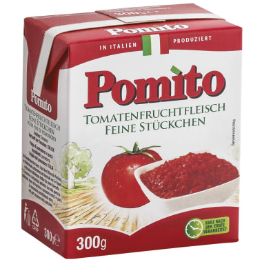 Pomito Tomatenfruchtfleisch feine Stückchen