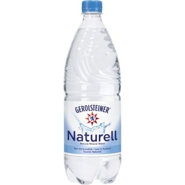 GEROLSTEINER Mineralwasser naturell Tray 6x 1,0 Liter