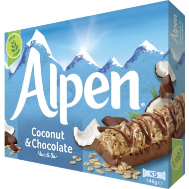 Alpen Müsliriegel Kokosnuss & Schokolade