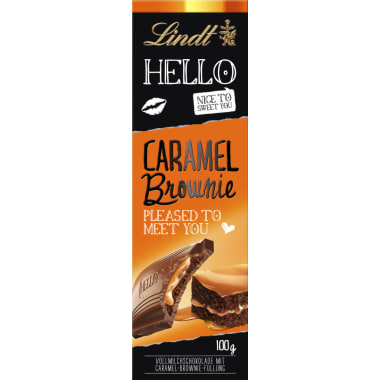 Lindt&Sprüngli Schokolade Hello Caramel-Brownie
