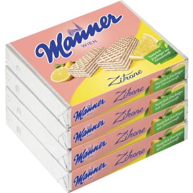 Manner Zitronen-Schnitten 4er-Packung